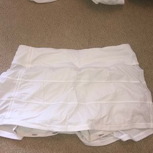 Lululemon white tennis skirt